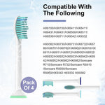 MAYCREATE Toothbrush Replacement Heads 8PCS for Philips Sonicare with Soft Dupont Bristles