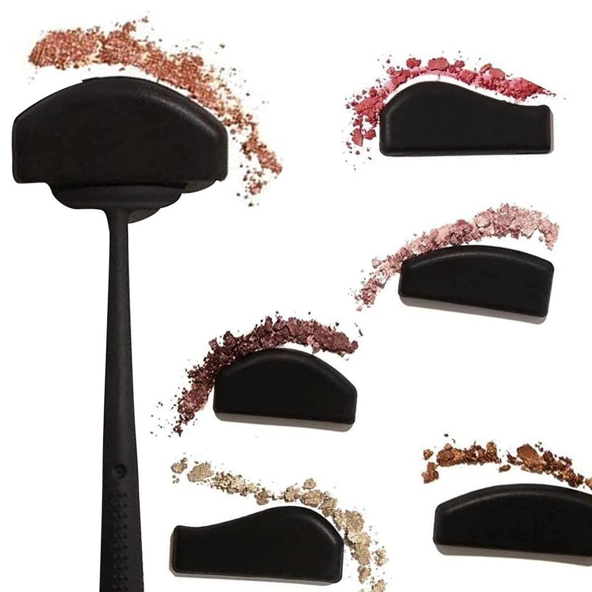 MAYCREATE Eyeshadow Crease Line Kit for Beginners with 6 in 1 Silicone Shapes | Reusable Eye Makeup Tool