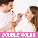 MAYCREATE Lipstick Holder Keychain Sleeves with Quick Release Buckle 2.6 x 6 cm Black & Pink for Women