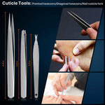 MAYCREATE® 10PCS Nail Cutter Toenail ToolPedicure Kit Professional Tools Toe Nail Clippers for Adult Fingernail Manicure Set,for Ingrown Toenail Treatment/Thick Nails/Normal Nails