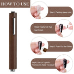 MAYCREATE Magnetic Nail Polish Pen for Cat Eye Gel featuring Dual-End 3-in-1 Magnet | Ergonomic Wooden Handle