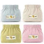 MAYCREATE Makeup Pouch Set for Travel and Daily Use featuring Easy Squeeze Open 13x5x12 cm | Soft Corduroy Bags for Women