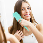 MAYCREATE® Hair Brush for Women, Paddle Hair Comb for Women Girls, Curl Defining Styling Brush, Nylon Bristles Massage Brush Air Cushion Comb for Home or Salon Combing and Shaping