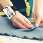 MAYCREATE Magnetic Wristband for Hair Stylists with Silicone Cushion featuring 15 Hair Tools Set