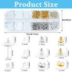 MAYCREATE Earrings Back Stopper for Studs with 600 pcs 12 Styles Silicone Backs | with Storage Box