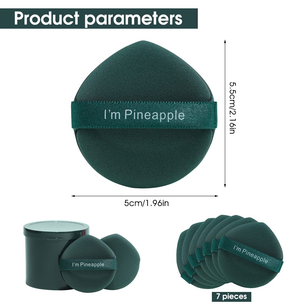 MAYCREATE Triangle Powder Puff Set for Wet and Dry Makeup with 7Pcs Non Latex Sponges