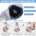MAYCREATE Bunion Thumb Corrector for Left and Right Foot with Adjustable Rotating Knob | Toe Separator for Men and Women