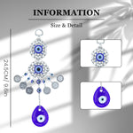 MAYCREATE Evil Eye Hanging for Home Om Nazar Battu for Home Protection, Good Luck and Prosperity, Amulet Wall Hanging Home Decor Protection Blessing Housewarming Birthday Gift