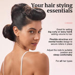 MAYCREATE Heatless Hair Curler for Overnight Curls with Clip Design and 6PCS Set | Soft Satin Rollers for Women