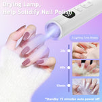 MAYCREATE Nail Drill Machine with 5 Speeds and 6 Drill Bits for Gel Removal | USB Rechargeable Design