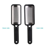 MAYCREATE® Leg Heel Foot Scrubber for Dead Skin Stainless Steel Exfoliating Cleaner File Callus Remover for Cracked Heels Pedicure Kit Very Sharp Big 11 x 3 inch 3PCS