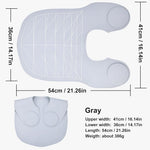 MAYCREATE Silicone Waterproof Hair Dye Shawl, Hair Cutting Collar with Guiding Lines, Cutting Mat for Hair Stylist, Barber Shop Hair Cutting Pad/Cape for Salon, Hair Cutting Tools Salon Accessories