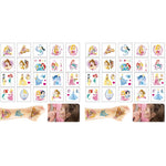 MAYCREATE Princess Temporary Tattoos for Kids with Waterproof Design 20 Sheets | 40 PCS