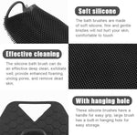 MAYCREATE Silicone Body Scrubber for Shower Use with Loofah Texture | 2PCS Exfoliating Brush