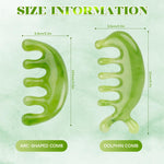 MAYCREATE Massage Combs for Scalp Care and Relaxation featuring Multi Nubs Resin Design | 2pcs