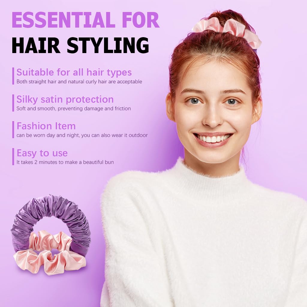 MAYCREATE Heatless Hair Curler for Overnight Curls with Satin Material | No Heat Damage for Women