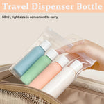 MAYCREATE Travel Bottles for Toiletries with Leak Proof Flip Lid 4pcs 60 ml Soft PE Set