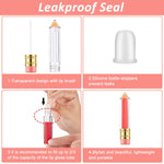 MAYCREATE Empty Lip Gloss Tubes 10pcs 5ml for DIY Cosmetics featuring Pencil Shape and Clear Acrylic Design