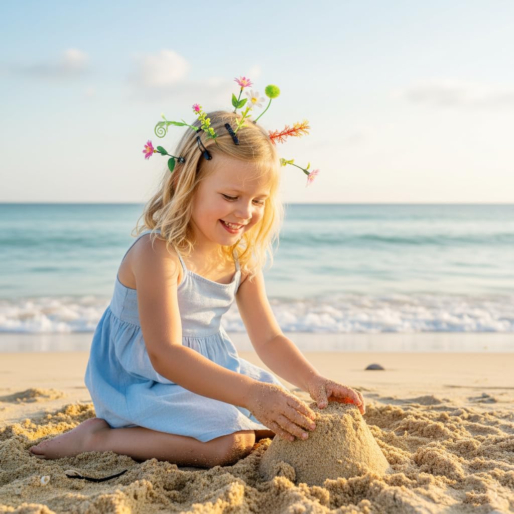 MAYCREATE Hair Clips for Women with 30 Floral Plant Designs and Metal Pins | Cute Gift Set
