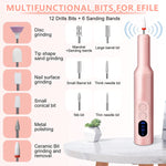 MAYCREATE Nail Drill Machine for Manicure and Pedicure with LCD Display and 20000rpm | USB Rechargeable Cordless Design