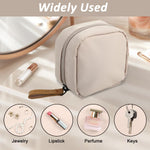 MAYCREATE Small Lipstick Makeup Pouch for Travel with Handstrap | 3.9 in Waterproof Nylon Bag