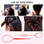 MAYCREATE Hair Brush Set for Women with 14Pcs Styling Tools featuring Rat Tail Comb & Hair Threader | Ideal for Sleek Styles and Braids