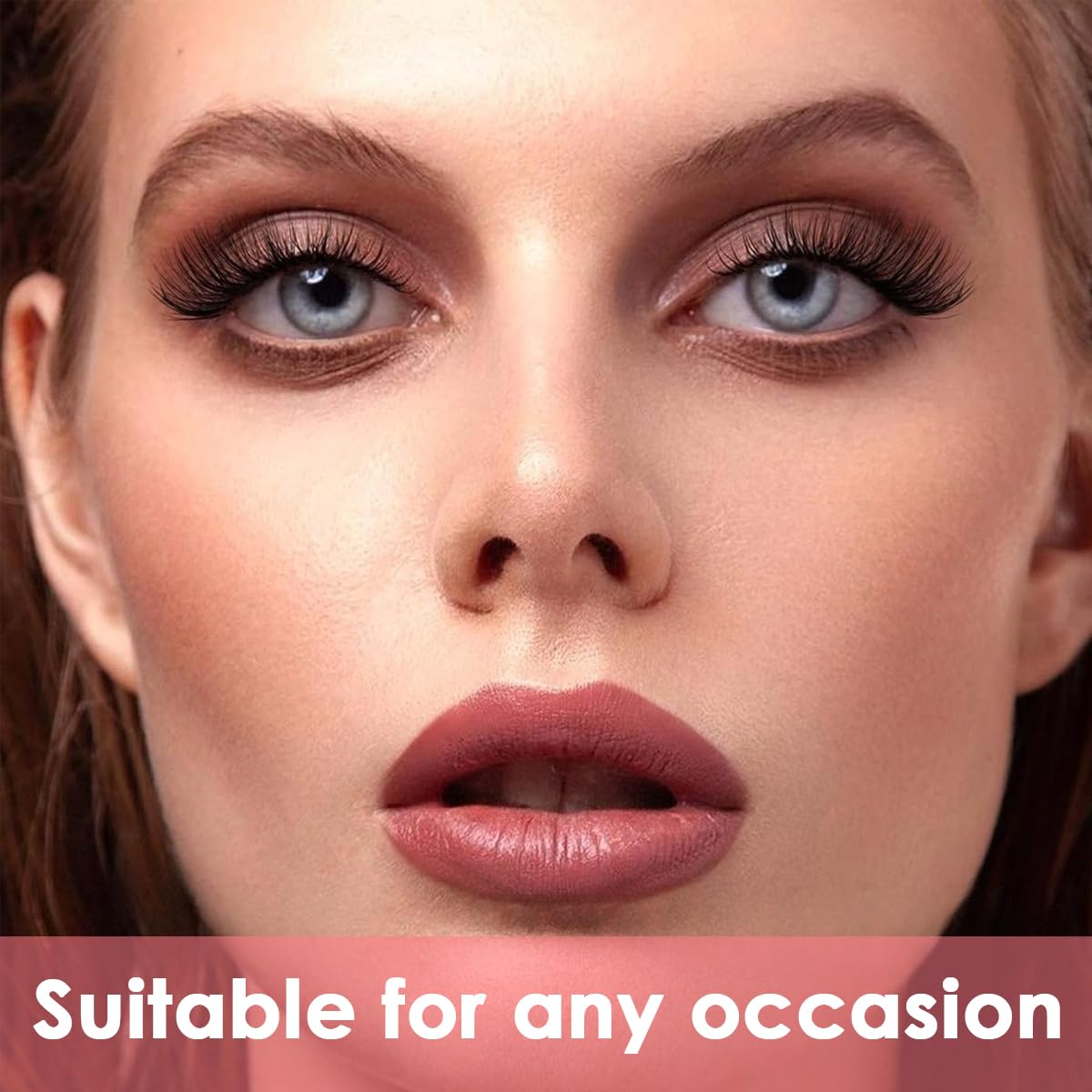 MAYCREATE False Eyelashes for Natural Cat Eye Look featuring 7 Pairs 3D Fluffy Wispy Strips