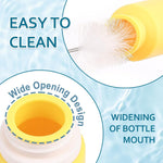 MAYCREATE Silicone Travel Bottles Set of 16pcs for Toiletries with Leak Proof Lids | Reusable 2oz and 3oz Containers