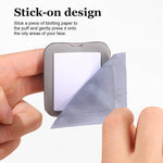 MAYCREATE Face Blotting Paper for Oily Skin with Mirror and Puff, 300 Sheets | Natural Linen