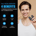 MAYCREATE Jawline Exerciser for Men and Women with 3pcs 40/50/60lbs Food‑Grade Silicone | Slim and Tone Face Muscles