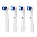 MAYCREATE® 4 Pack Oral B Electric Tooth Brushes,Compatible Precision Clean Refills for Braun Oral B Professional Care 500 600 1000 2000 2500 3000 5000 7000 and More Electric Toothbrushes