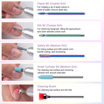 MAYCREATE Nail Drill Bit Set for Acrylic Gel & Dip Nails featuring 24 pcs 3/32 inch Ceramic Diamond Carbide Bits | Professional Manicure Tools