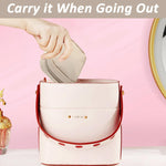 MAYCREATE Small Lipstick Makeup Pouch for Travel with Handstrap | 3.9 in Waterproof Nylon Bag