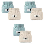 MAYCREATE Small Makeup Pouch Set for Travel with Spring Opening 6pcs Corduroy Bags | Organizer for Women