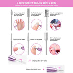 MAYCREATE Nail Drill Machine for Manicure Pedicure with 22pcs Set featuring 20000rpm Adjustable Speed | Portable USB Electric Filer for Women