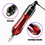 MAYCREATE Tattoo Machine Kit for Beginners with 6‑11V Rotary Pen and 20 Sterilized Cartridges | Wireless Complete Tattoo Set