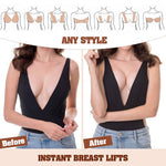 MAYCREATE Boob Tape for Push Up and Lift with 5cm×5m Free Cut Roll featuring 4PCS Silicone Nipple Covers | Invisible Waterproof Support for Women