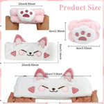 MAYCREATE Face Wash Headband Set for Women with 3Pcs Plush Elastic Bands | Spa Makeup Use