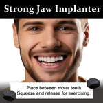 MAYCREATE Jawline Exerciser for Facial Toning with 2pcs 45lbs Silicone Trainers | Black