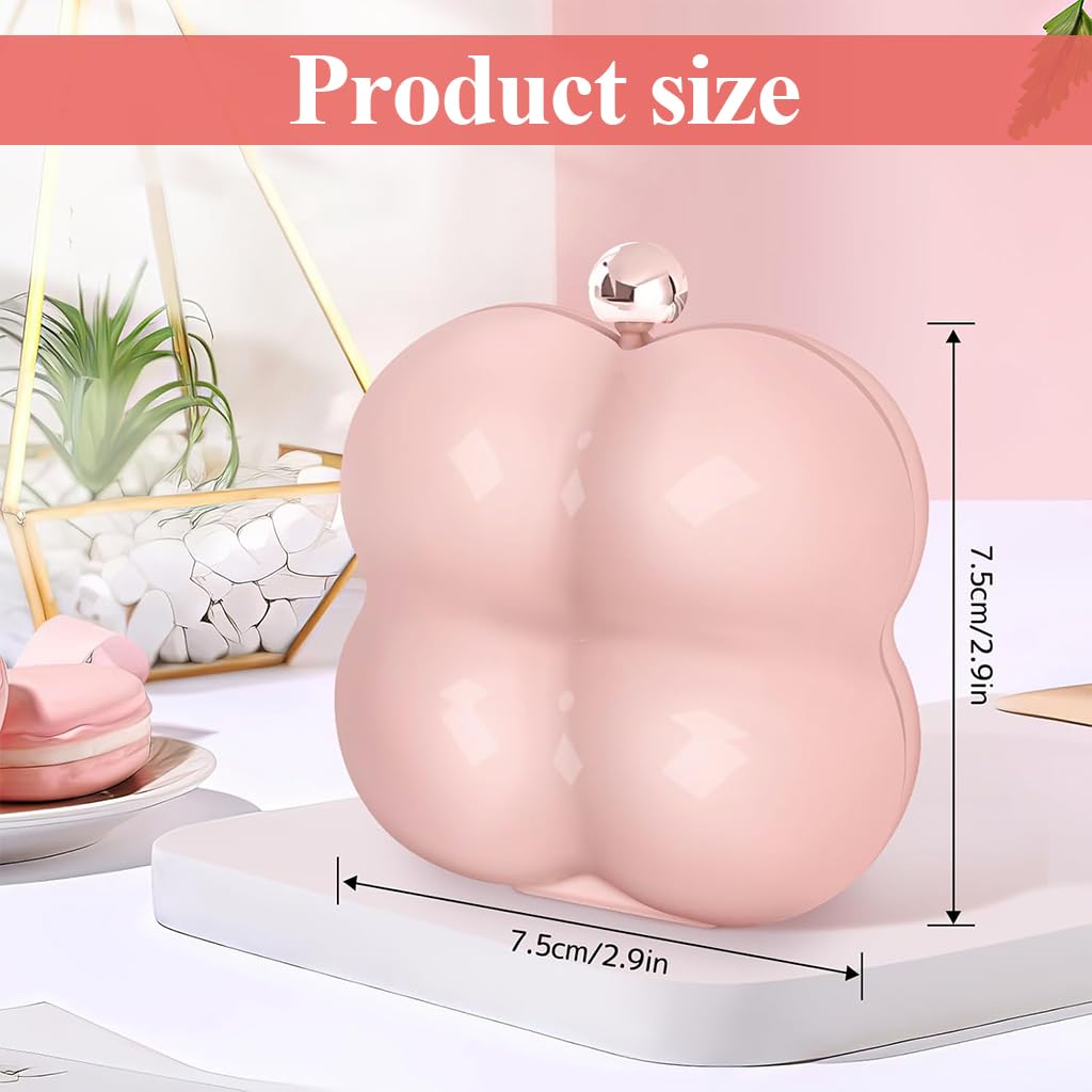 MAYCREATE Travel Jewelry Case for Women with 7 Compartments and 3 Layer Sealing | White