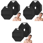 MAYCREATE Silicone Body Scrubber for Sensitive Skin with Soft Massage Bristles | 3PCS Gentle Black Exfoliating Pad