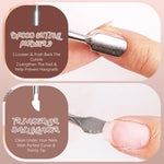 MAYCREATE Nail Polish Remover Foil Wraps 200pcs with Acetone Pads & Cuticle Pusher Kit