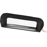 MAYCREATE® Clear Makeup Bag,PU Leather Mini Makeup Pouch Portable Brush Case