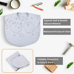 MAYCREATE Silicone Waterproof Hair Dye Shawl, Hair Cutting Collar with Guiding Lines, Cutting Mat for Hair Stylist, Barber Shop Hair Cutting Pad/Cape for Salon, Hair Cutting Tools Salon Accessories