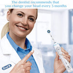 MAYCREATE Replacement Brush Heads for Oral B Braun | Pack of 8 with Cross Action Nylon Bristles