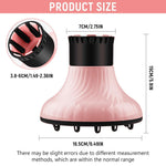 MAYCREATE Hair Dryer Diffuser for Curly Hair with Snap On Design | Fits 1.5 to 2.3 in Nozzles