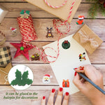 MAYCREATE 100Pcs Mini Christmas Resin Charms for DIY Crafts Christmas Resin Home Decor Window Resin Charms Home Decor Christmas Ornaments for Door, DIY Crafts, Wall