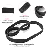 MAYCREATE Sports Hair Band for Men and Women 12PCS featuring Sweat Proof Moisture Wicking Design