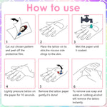 MAYCREATE Princess Temporary Tattoos for Kids with Waterproof Design 20 Sheets | 40 PCS