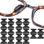 MAYCREATE Eyeglass Nose Pads 12 Pairs for Full Plastic Frames with Anti Slip Air Chamber | Soft Silicone Self Adhesive Replacement Pads
